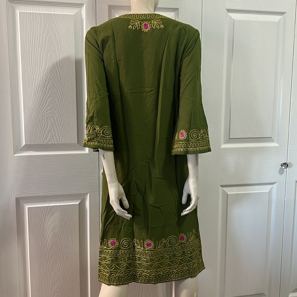 New Trina Turk Saydie Green Dress Tunic - Picture 7 of 7